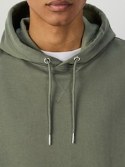 كاكي أخضر - هودي جيرسي خفيف الوزن وغني بالقطن - صورة 6 من 9