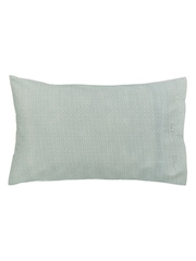 Bedeck of Belfast Gold/Teal Addison 200 Thread Count Pillowcases Pair - Image 5 of 5
