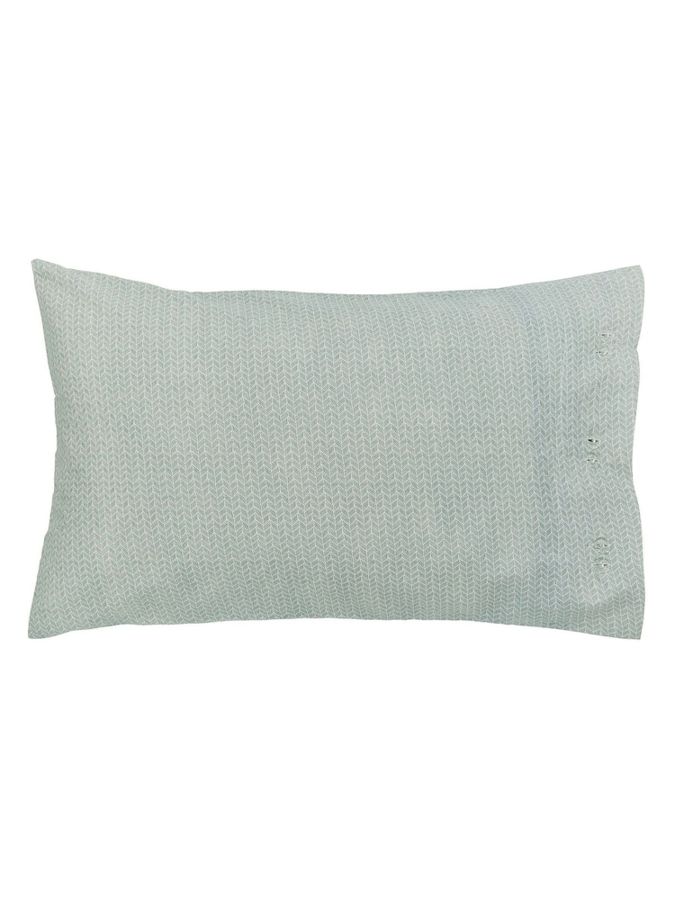 Bedeck of Belfast Gold/Teal Addison 200 Thread Count Pillowcases Pair - Image 5 of 5 Bedeck of Belfast Gold/Teal Addison 200 Thread Count Pillowcases Pair - Image 5 of 5