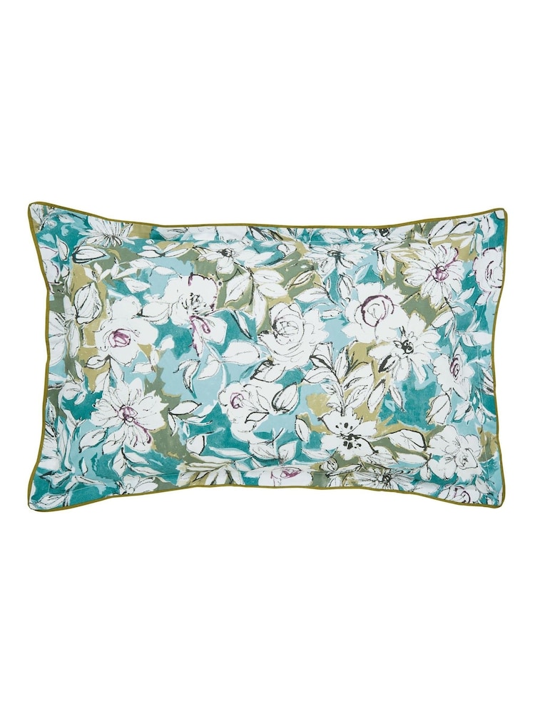 Bedeck of Belfast Blue Green Azmi 200 Thread Count Duvet Set - Image 5 of 5 Bedeck of Belfast Blue Green Azmi 200 Thread Count Duvet Set - Image 5 of 5