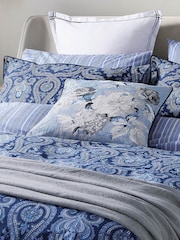 Bedeck of Belfast Navy Blue Ellis 200 Thread Count Pillowcase Pair - Image 2 of 6