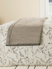 Bedeck of Belfast Warm Grey Rana Quilted Throw - Image 1 of 4