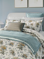Bedeck of Belfast Duck Egg Sybil Quilted Pillowsham - Image 3 of 4