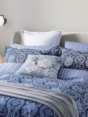 Bedeck of Belfast Navy Blue Ellis 200 Thread Count Duvet Set - Image 3 of 6
