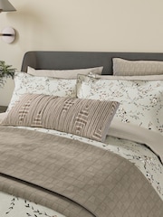 Bedeck of Belfast Warm Grey Rana Quilted Pillowsham - Image 1 of 4
