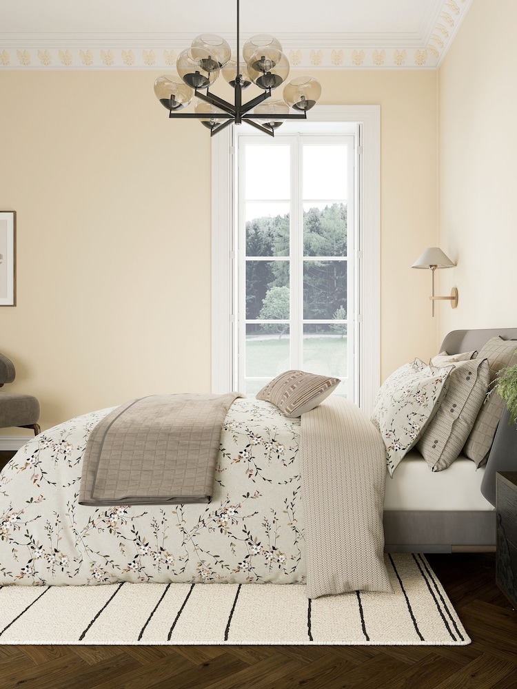 Bedeck of Belfast Warm Grey Rana Quilted Pillowsham - Image 4 of 4