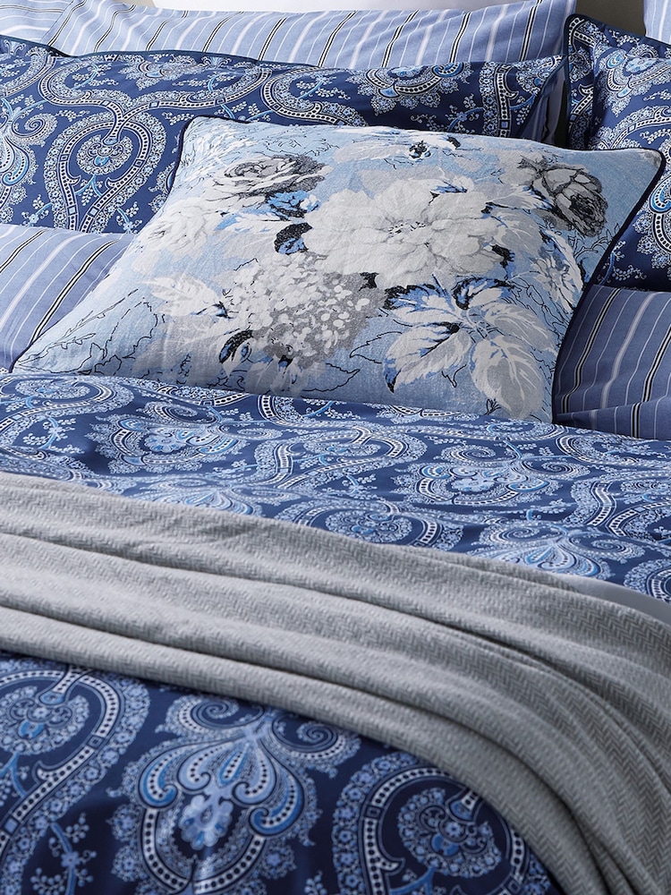 Bedeck of Belfast Navy Blue Ellis Cushion - Image 1 of 6