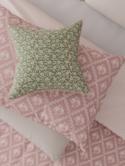 Helena Springfield Green/Pink Folk Ditsy Cushion - Image 1 of 5