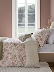 Bedeck of Belfast Sage Green Tuberose Nora 200 Thread Count Duvet Set - Image 2 of 6