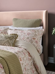 Bedeck of Belfast Sage Green Tuberose Nora 200 Thread Count Duvet Set - Image 4 of 6