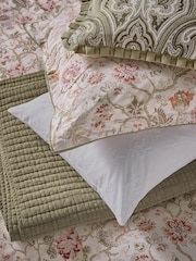 Bedeck of Belfast Sage Green Tuberose Nora 200 Thread Count Duvet Set - Image 5 of 6
