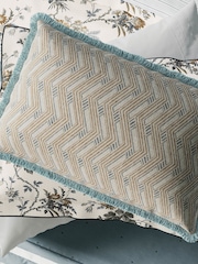 Bedeck of Belfast Duck Egg Sybil Cushion - Image 3 of 6