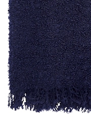 Bedeck of Belfast Navy Boucle Wool Rich Throw - Image 4 of 4