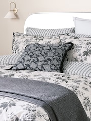 Bedeck of Belfast Chalk/Charcoal Florence 200 TC Pillowcases Pair - Image 1 of 5