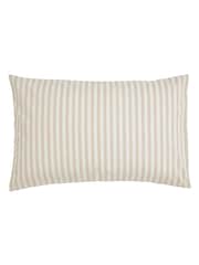 Helena Springfield Green Pink Ticking Stripe 100% Cotton Duvet Set - Image 4 of 5