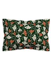 Scion Green Fan Floral Print 100% Cotton Duvet Set - Image 6 of 6