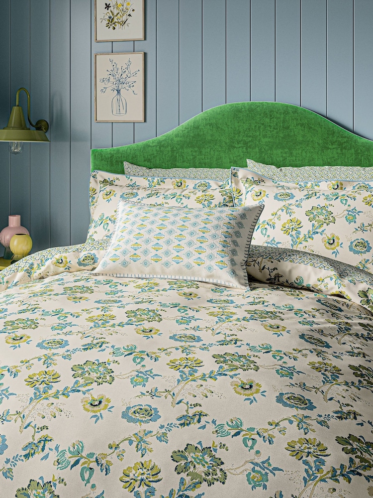 Land & Shore Green Orchard Pillowcases Pair - Image 2 of 6