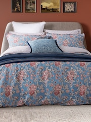 Bedeck of Belfast Denim Blue Emmeline 200 Thread Count Duvet Set - Image 1 of 3