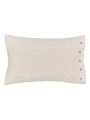 Bedeck of Belfast Charcoal/Tan Harun 200 Thread Count Pillowcases Pair - Image 5 of 5