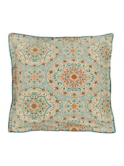 Bedeck of Belfast Gold Teal Addison 200 TC 100% Cotton Square Pillowcase - Image 5 of 5