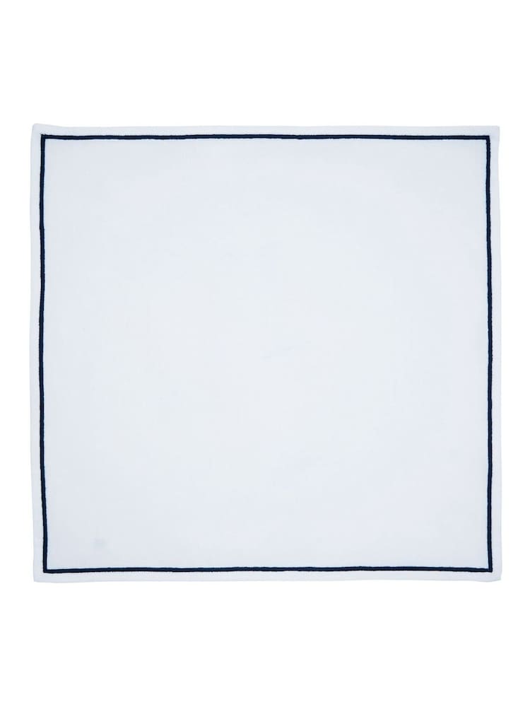 Bedeck of Belfast Set of 4 Midnight Navy Saja 100% Cotton Napkins - Image 2 of 3