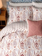 Sanderson Pink Jamilia 100% Cotton Duvet Set - Image 3 of 5