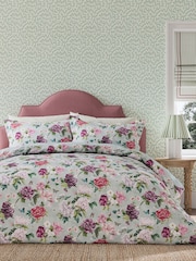 Sanderson Vinyard Rose Summer Peony 100% Cotton Duvet Set - Image 2 of 6