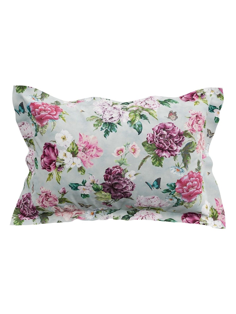Sanderson Vinyard Rose Summer Peony 100% Cotton Duvet Set - Image 6 of 6