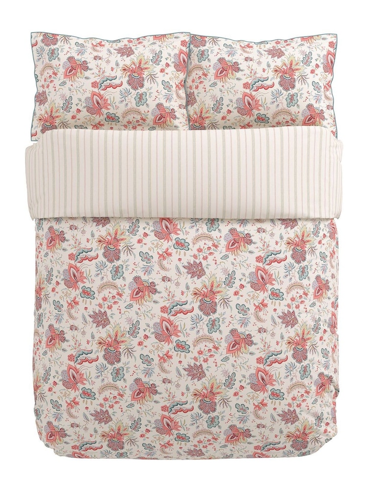 V&A Red Teal Chintz Reverie Duvet Set - Image 4 of 4 V&A Red Teal Chintz Reverie Duvet Set - Image 4 of 4