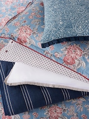 Bedeck of Belfast White Emmeline 200 TC Sateen Pillowcases Pair - Image 3 of 5
