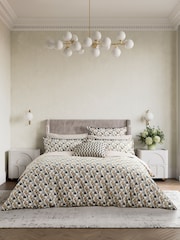 Bedeck of Belfast Charcoal  Tan Harun Cotton Cushion - Image 3 of 5