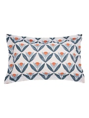 Scion Navy Tulip Trellis 100% Cotton Duvet Set - Image 6 of 6