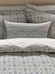 V&A Red Teal Opulent Stripe Cushion Cushion - Image 2 of 5