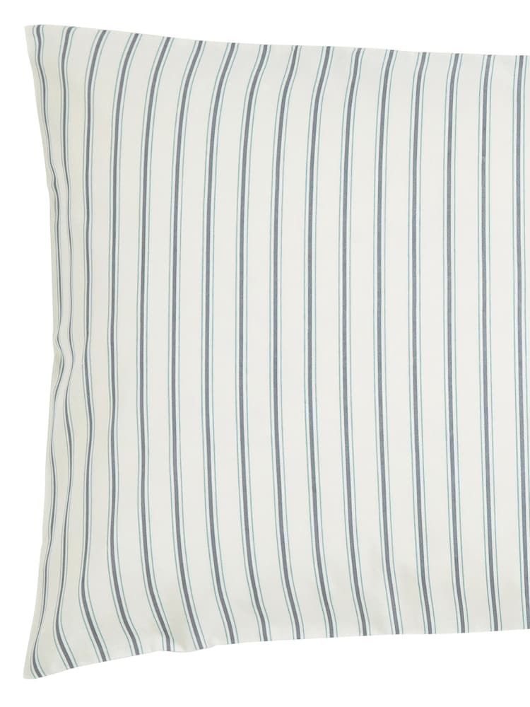 Helena Springfield Blue Teal Ticking Stripe Duvet Set - Image 5 of 5