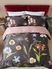 Ted Baker Charcoal New Hampton 200 TC Sateen Duvet Set - Image 1 of 6