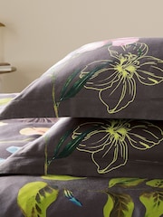 Ted Baker Charcoal New Hampton 200 TC Sateen Duvet Set - Image 5 of 6