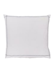 Bedeck of Belfast Chalk Charcoal Florence Embroidered Pillowcases Pair - Image 4 of 5