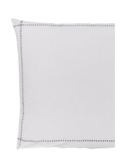 Bedeck of Belfast Chalk Charcoal Florence Embroidered Pillowcases Pair - Image 5 of 5