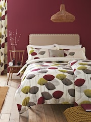 Sanderson Blackcurrant Dandelion Clocks Duvet Set - Image 2 of 4