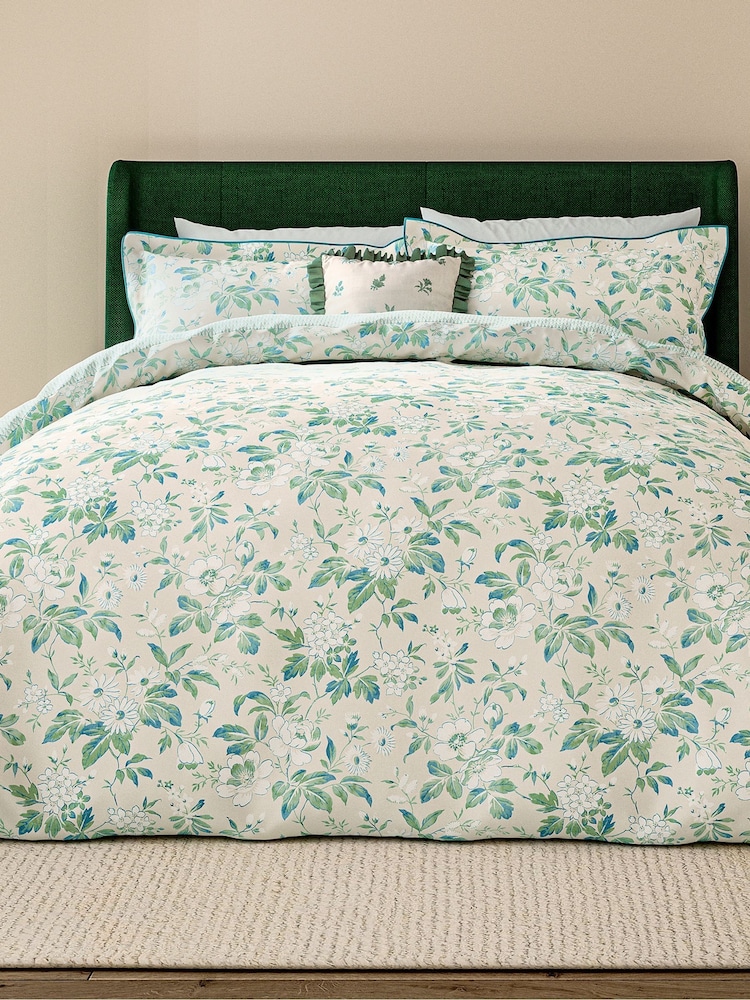 V&A Green Briar Bloom Duvet Set - Image 1 of 4 V&A Green Briar Bloom Duvet Set - Image 1 of 4