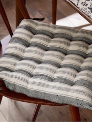 Bedeck of Belfast Charcoal Saja Stripe Seat Pad - Image 2 of 3