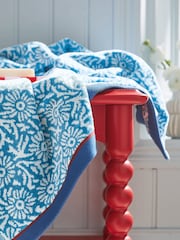 Land & Shore Blue Red Aster Towel - Image 1 of 2