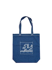 Bedeck of Belfast Midnight Navy Saja 100% Cotton Tote Bag - Image 2 of 4