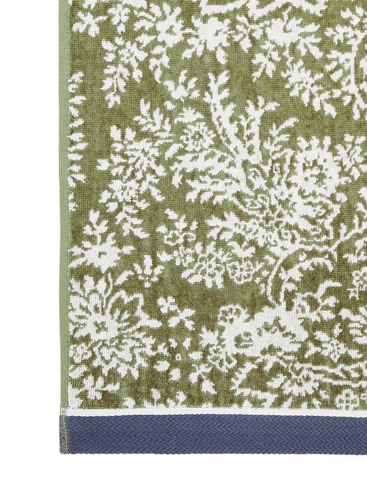 Bedeck of Belfast Sage Green White Elara Towel - Image 4 of 4