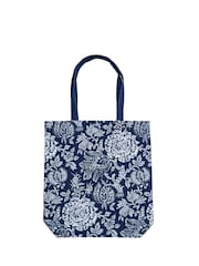 Bedeck of Belfast Midnight Navy Morsan 100% Cotton Tote Bag - Image 3 of 3