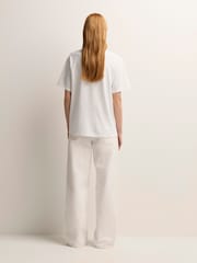 Sporty & Rich White H&W Crest T-Shirt - Image 2 of 9