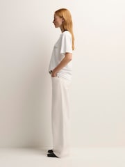 Sporty & Rich White H&W Crest T-Shirt - Image 5 of 9