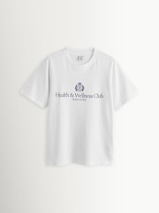 Sporty & Rich White H&W Crest T-Shirt - Image 6 of 9
