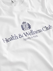 Sporty & Rich White H&W Crest T-Shirt - Image 8 of 9