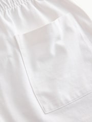 Sporty & Rich White NY Crest Embroidered Disco Shorts - Image 10 of 10